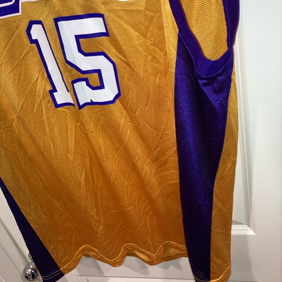 RARE NBA Los Angeles Lakers Ron Artest Jersey # 15 Mens size XXL gold home - Picture 8 of 8